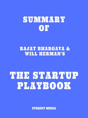 cover image of Summary of Rajat Bhargava & Will Herman's the Startup Playbook